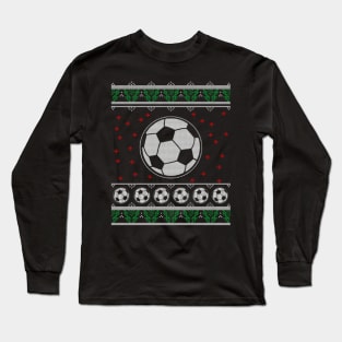 Soccer Ugly Christmas Sweater Gift Long Sleeve T-Shirt